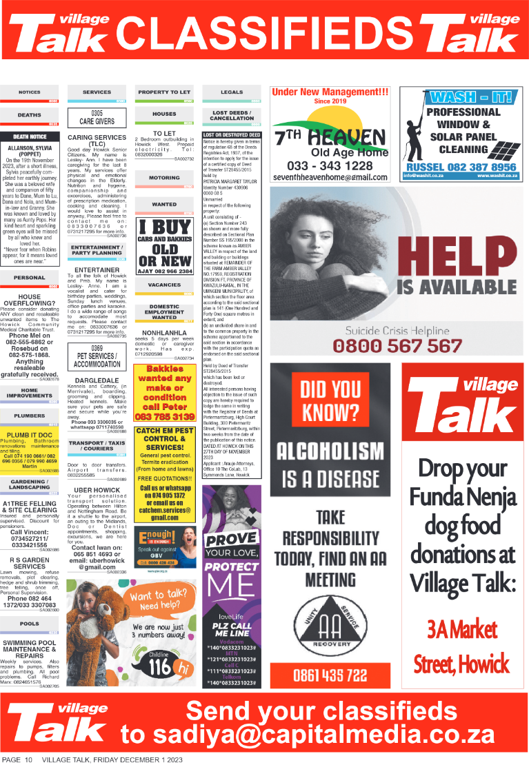 Village Talk 01.12.2023 page 10