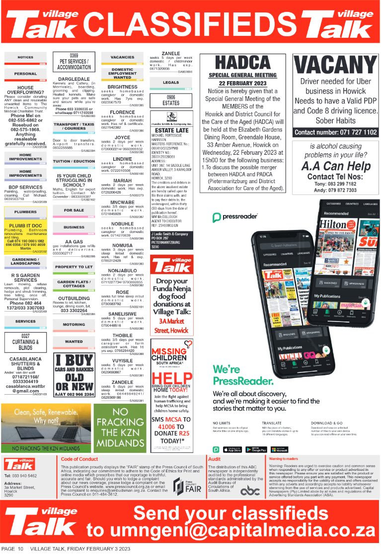 Village Talk 03.02.2023 page 10