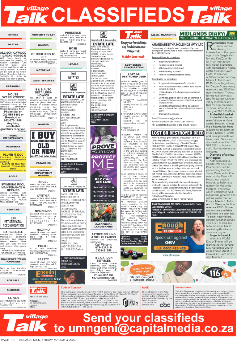 Village Talk 03.03.2023 page 10