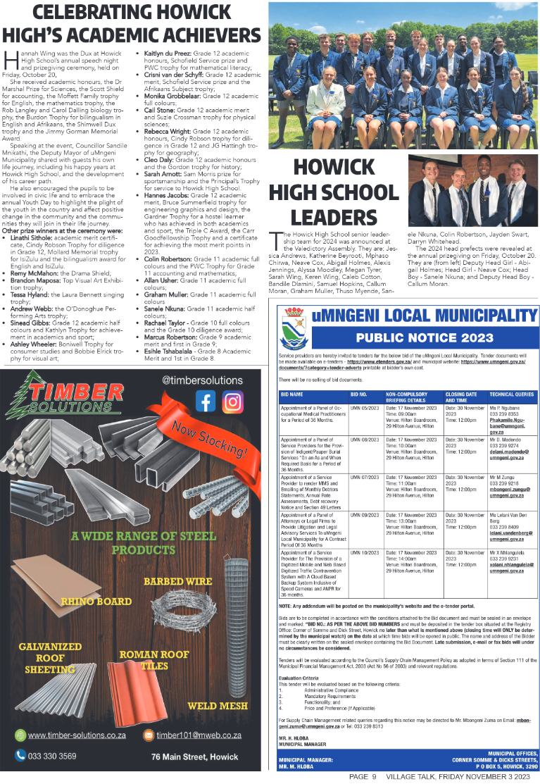 Village Talk 03.11.2023 page 9