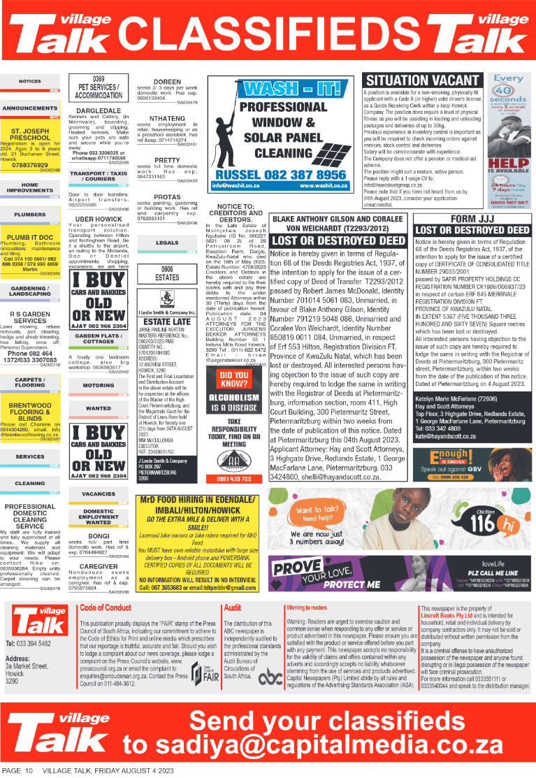 Village Talk 04.07.2023 page 10