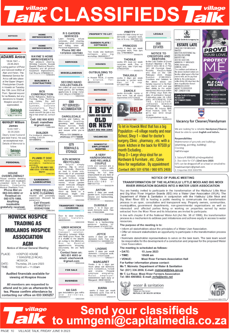 Village Talk 06.09.2023 page 10