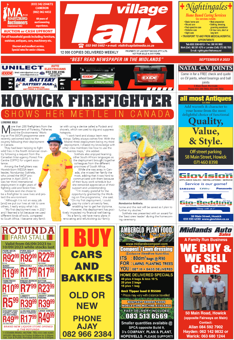 Village Talk 08.09.2023 page 1