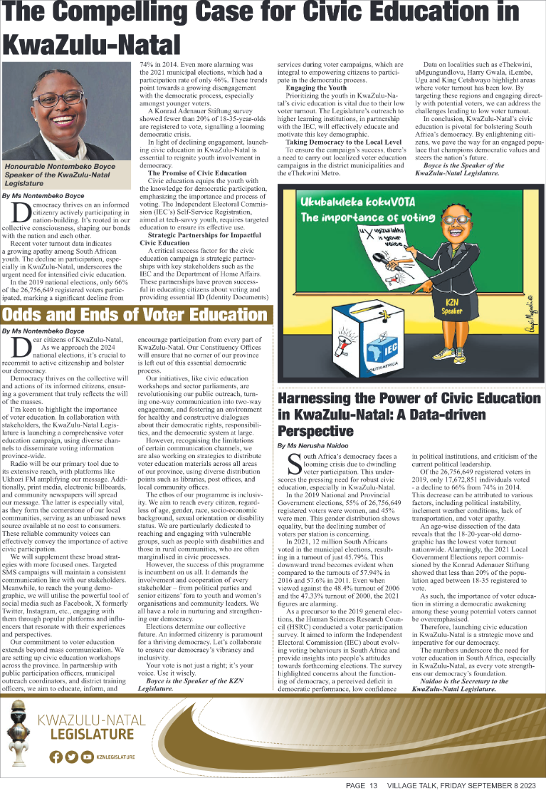 Village Talk 08.09.2023 page 13