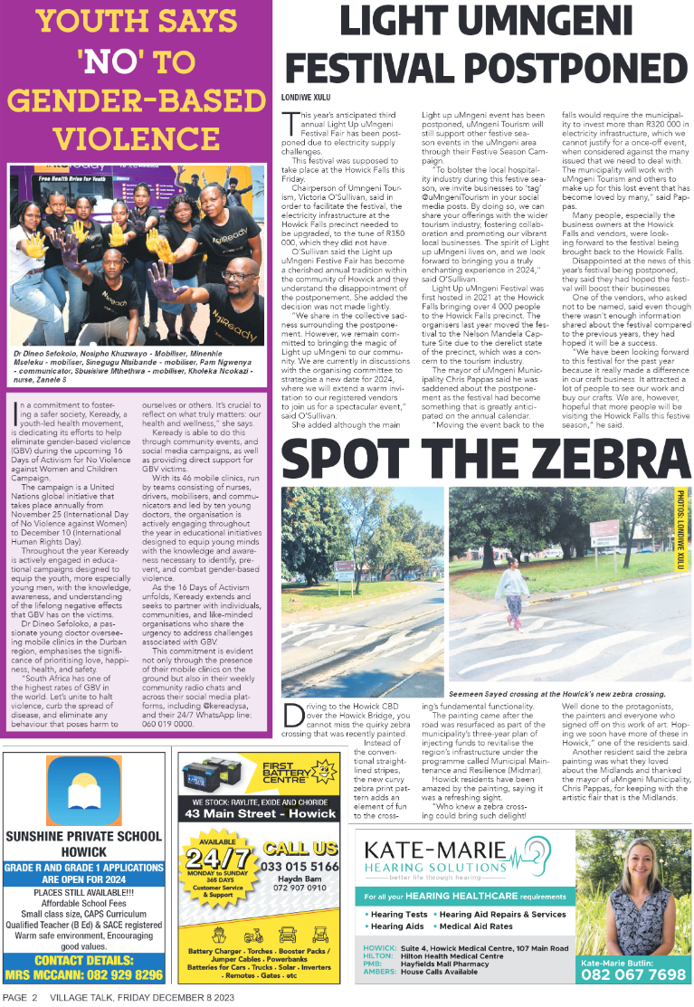 Village Talk 08.12.2023 page 2