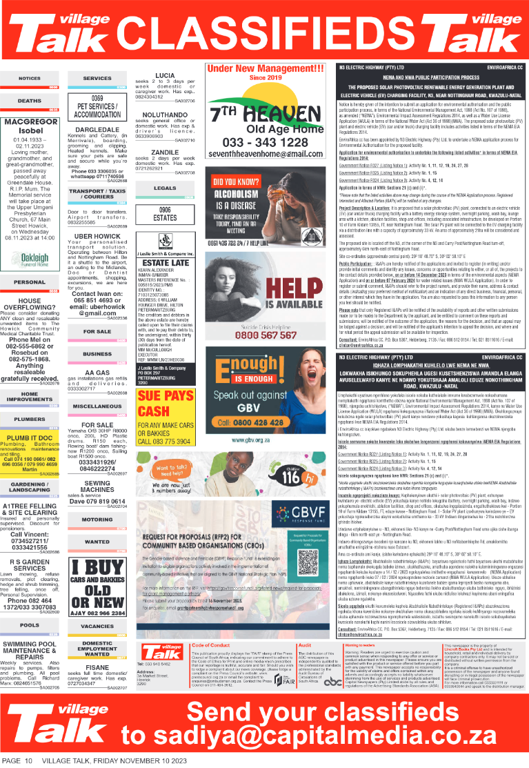 Village Talk 10.11.2023 page 10