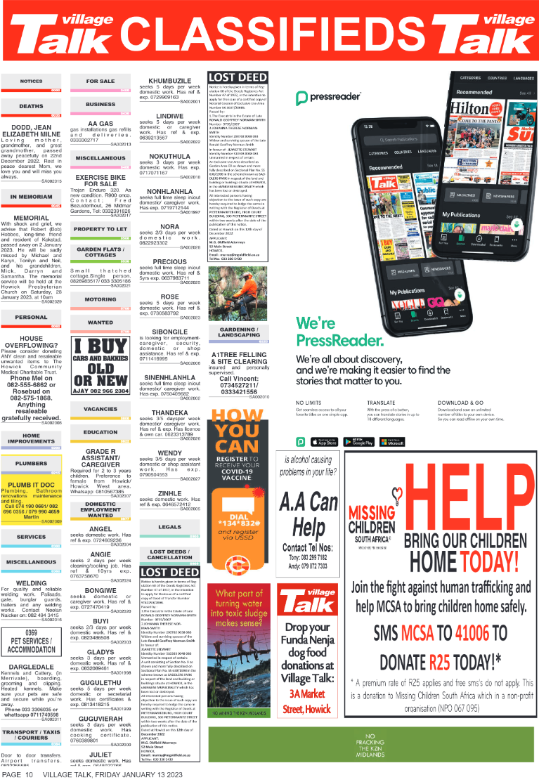 Village Talk 13.01.2023 page 10