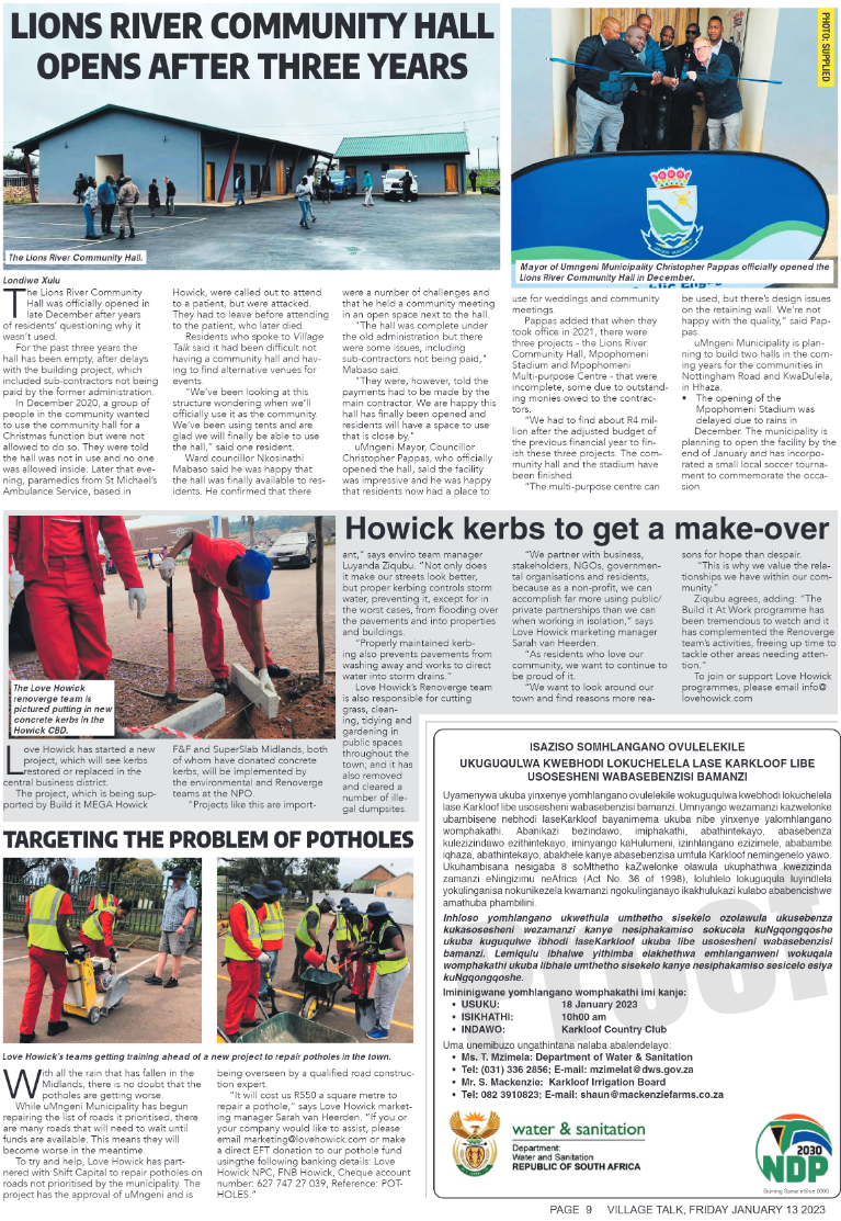 Village Talk 13.01.2023 page 9