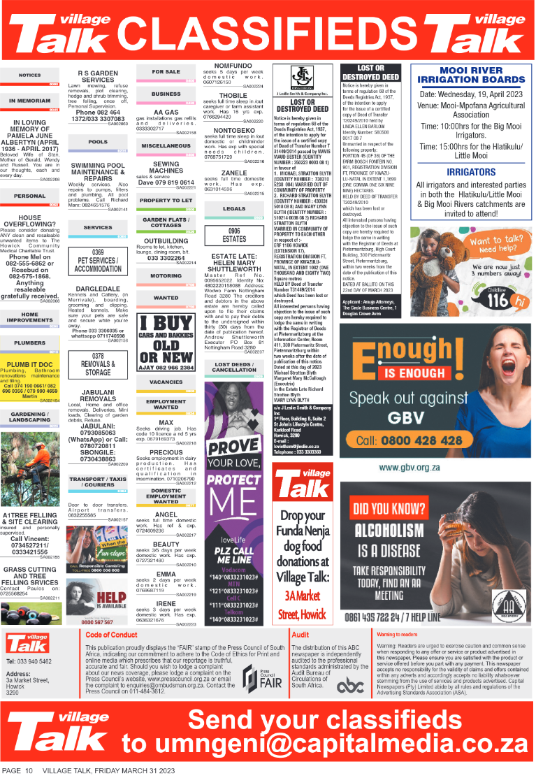 Village Talk 13.03.2023 page 10