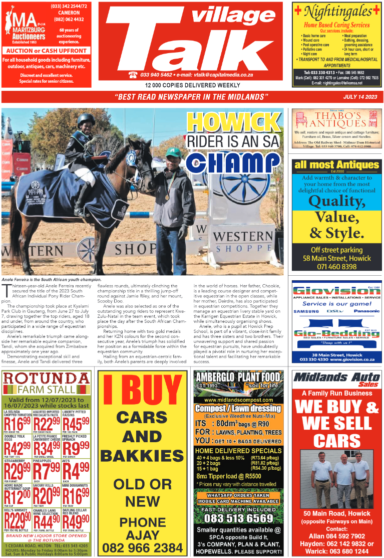 Village Talk 14.07.2023 page 1