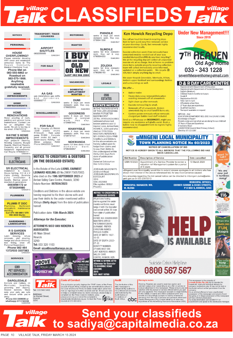 Village Talk 15.03.2024 page 10