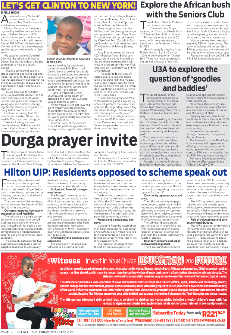 Village Talk 15.03.2024 page 2