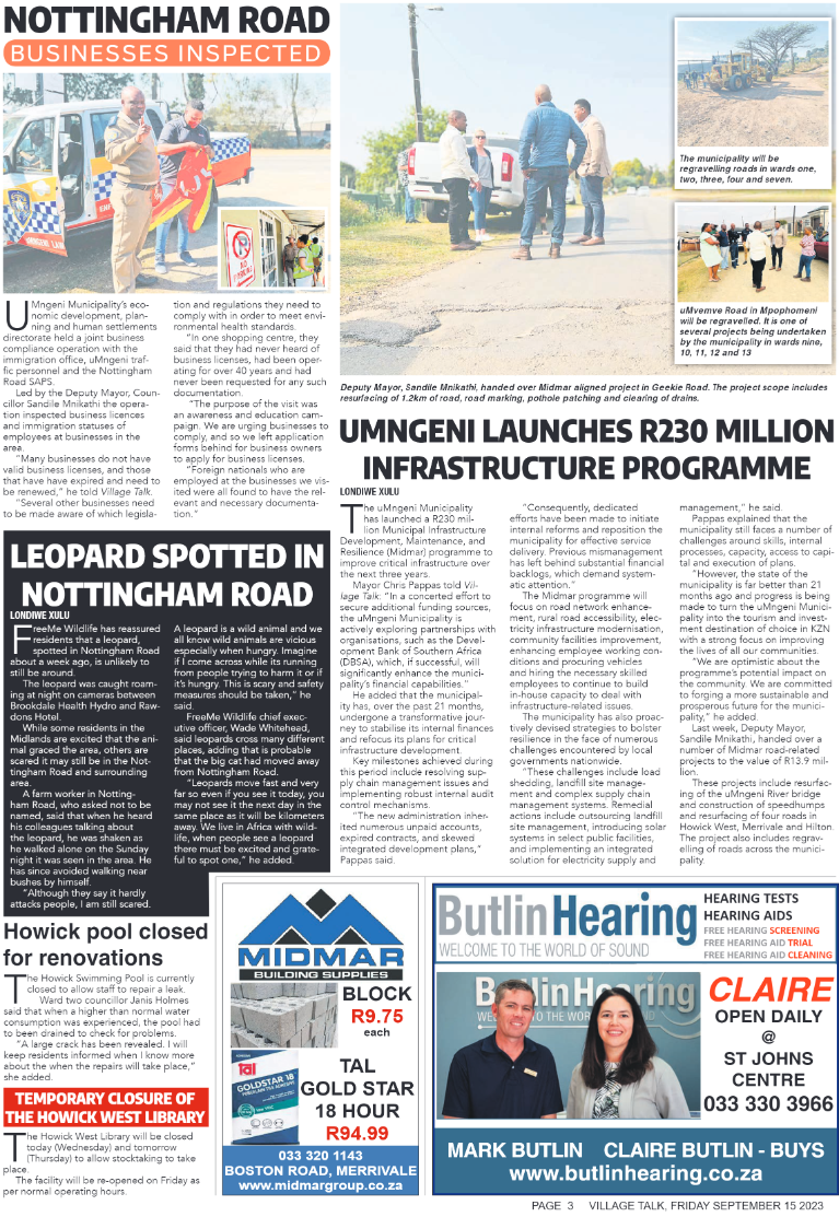 Village Talk 15.09.2023 page 3