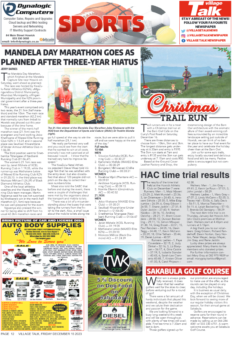 Village Talk 15.12.2023 page 12