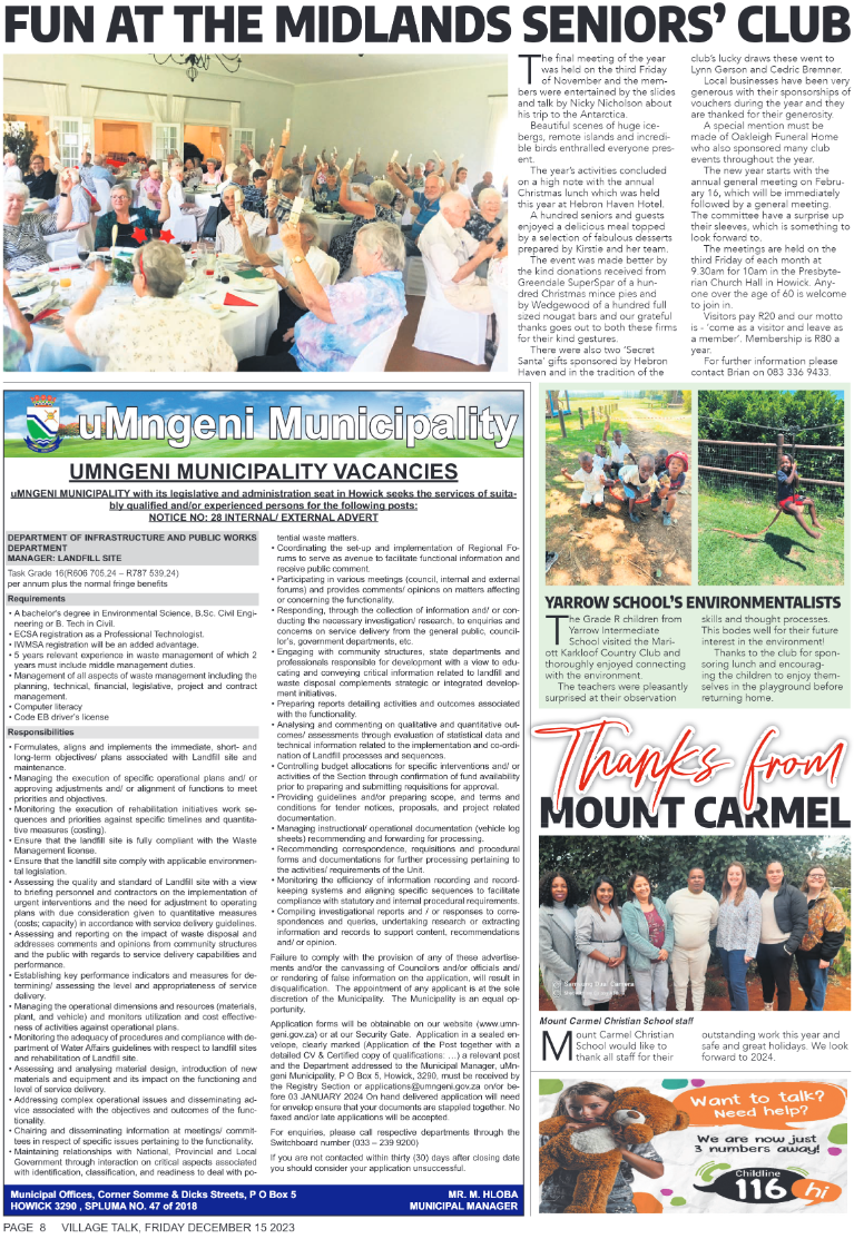 Village Talk 15.12.2023 page 8