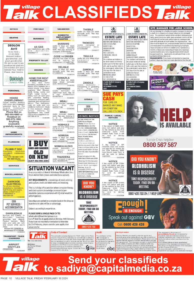 Village Talk 16.02.2024 page 10