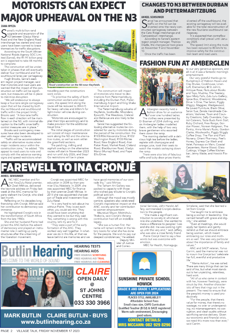 Village Talk 17.11.2023 page 2