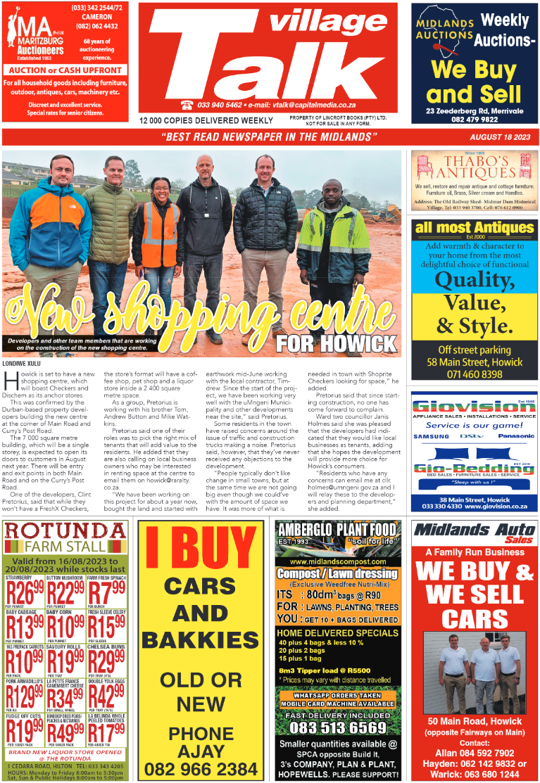 Village Talk 18.08.2023 page 1