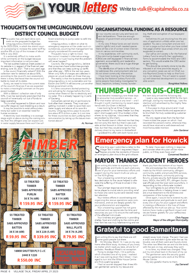 Village Talk 21.04.2023 page 6