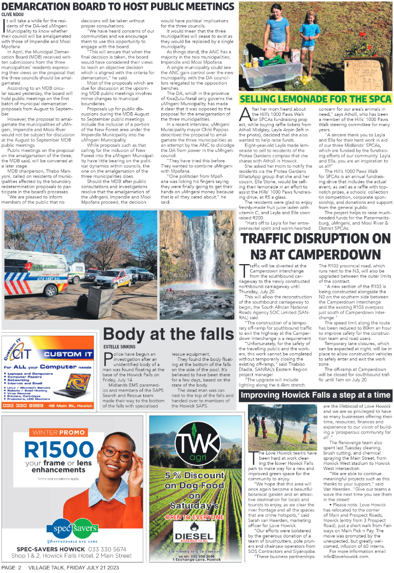 Village Talk 21.07.2023 page 2