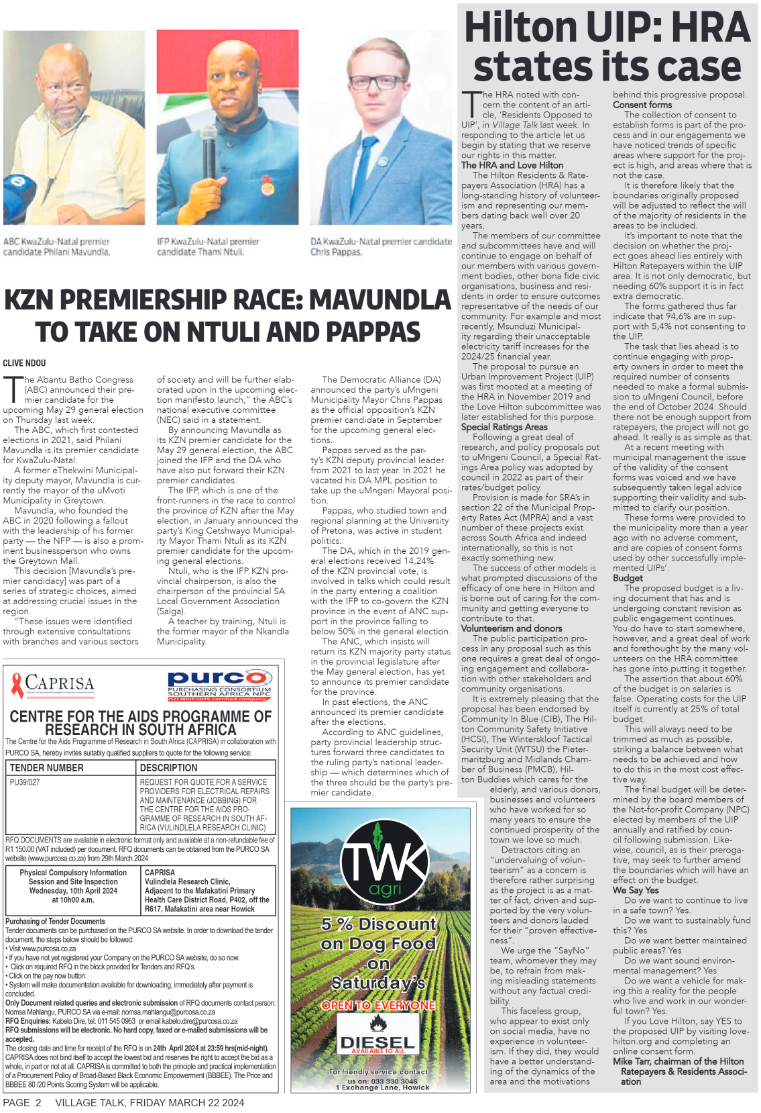 Village Talk 22.03.2024 page 2