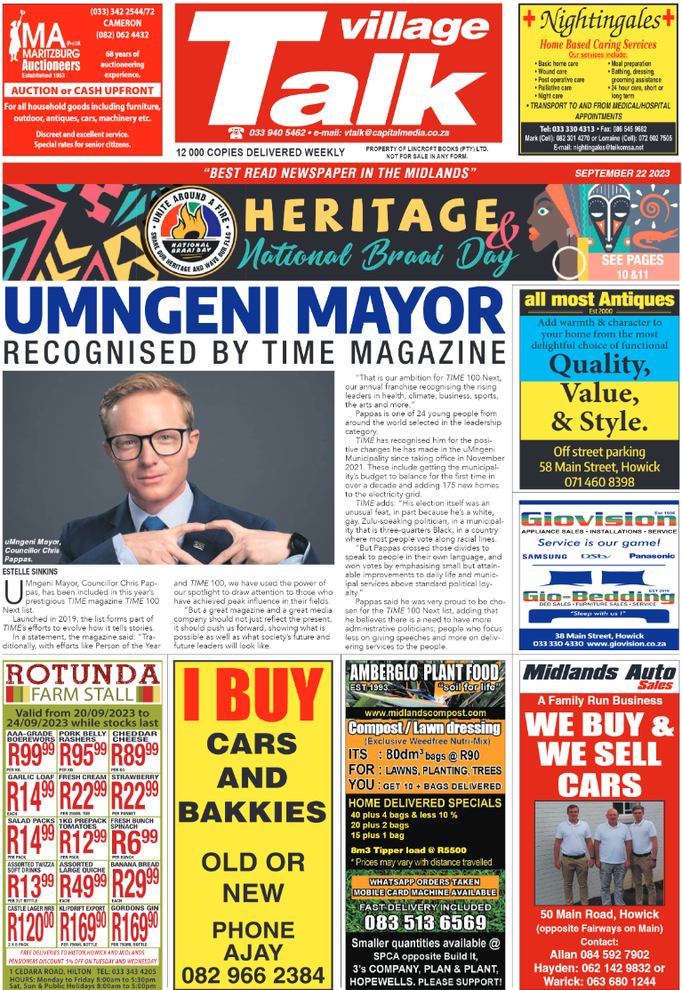 Village Talk 22.09.2023 page 1