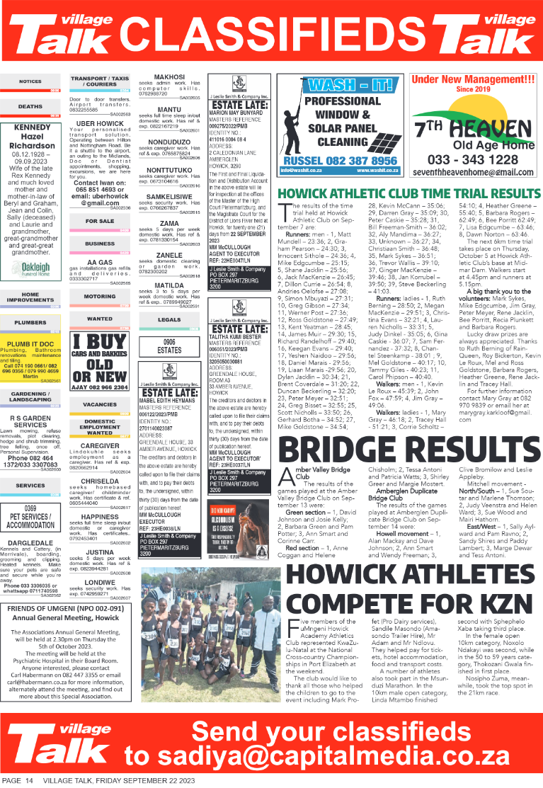 Village Talk 22.09.2023 page 14