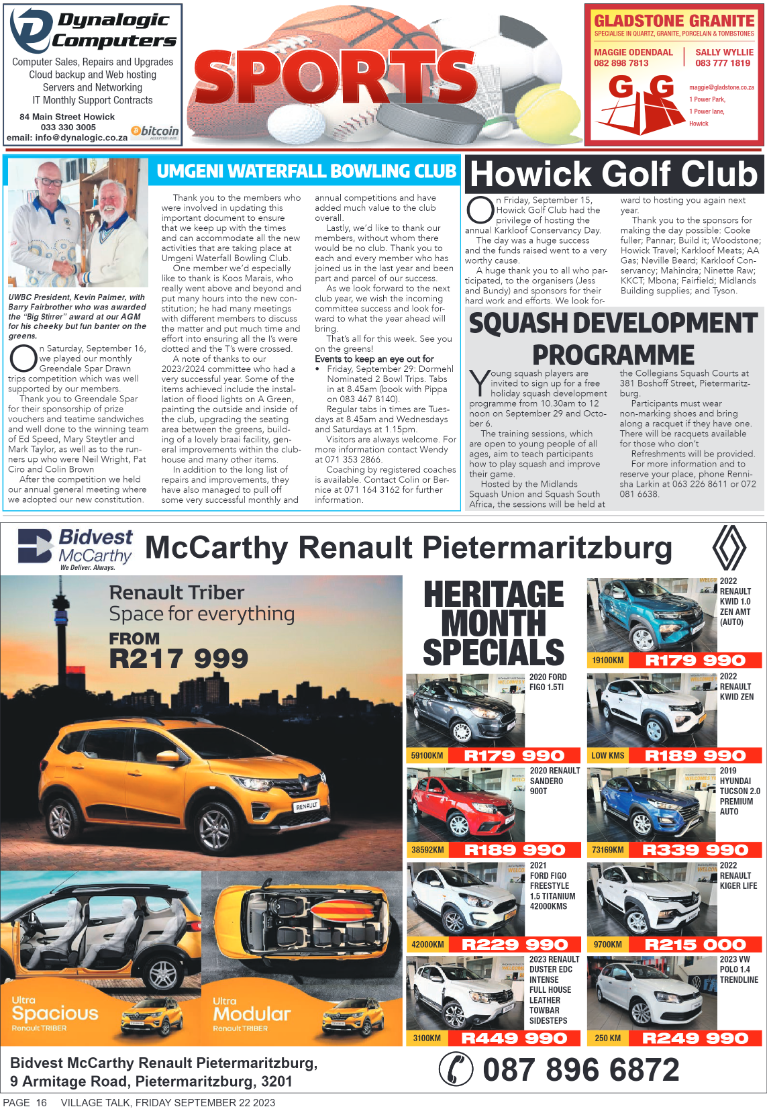 Village Talk 22.09.2023 page 16