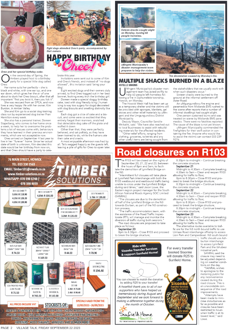 Village Talk 22.09.2023 page 2