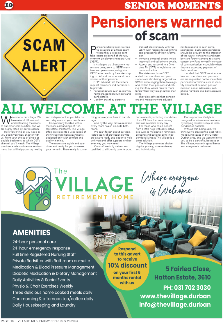 Village Talk 23.02.2024 page 16