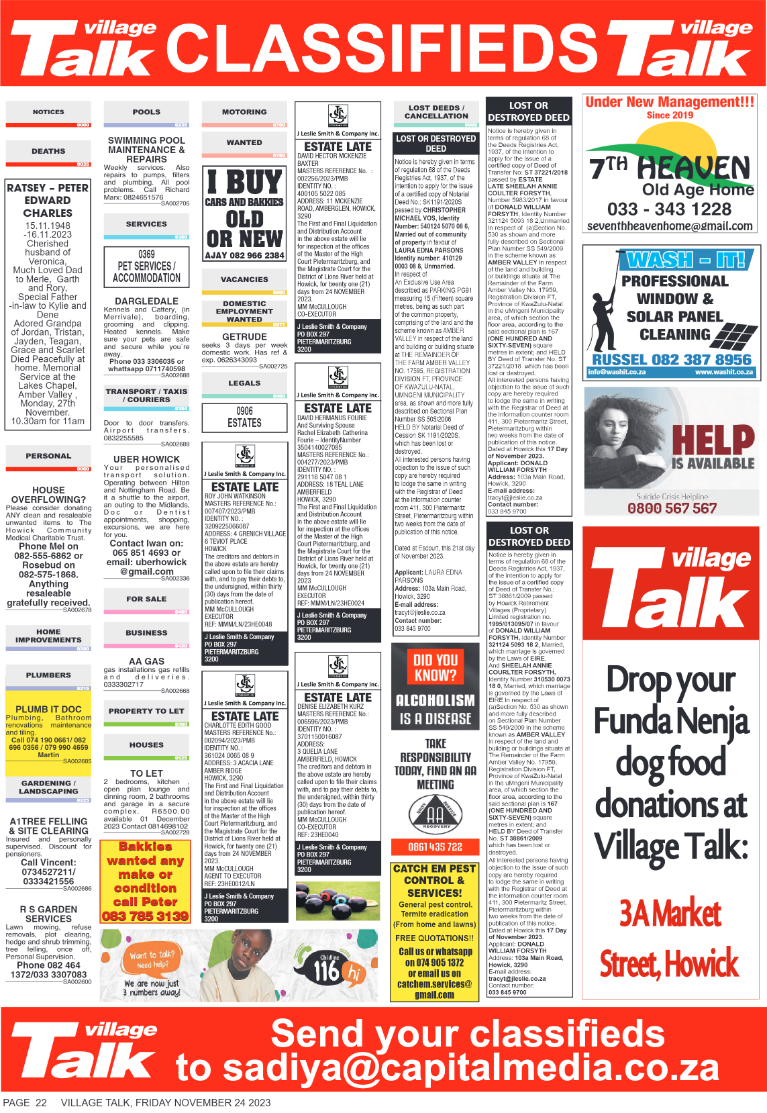 Village Talk 24.11.2023 page 22