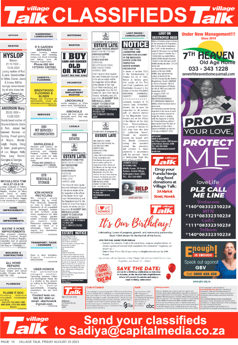 Village Talk 25.08.2023 page 13