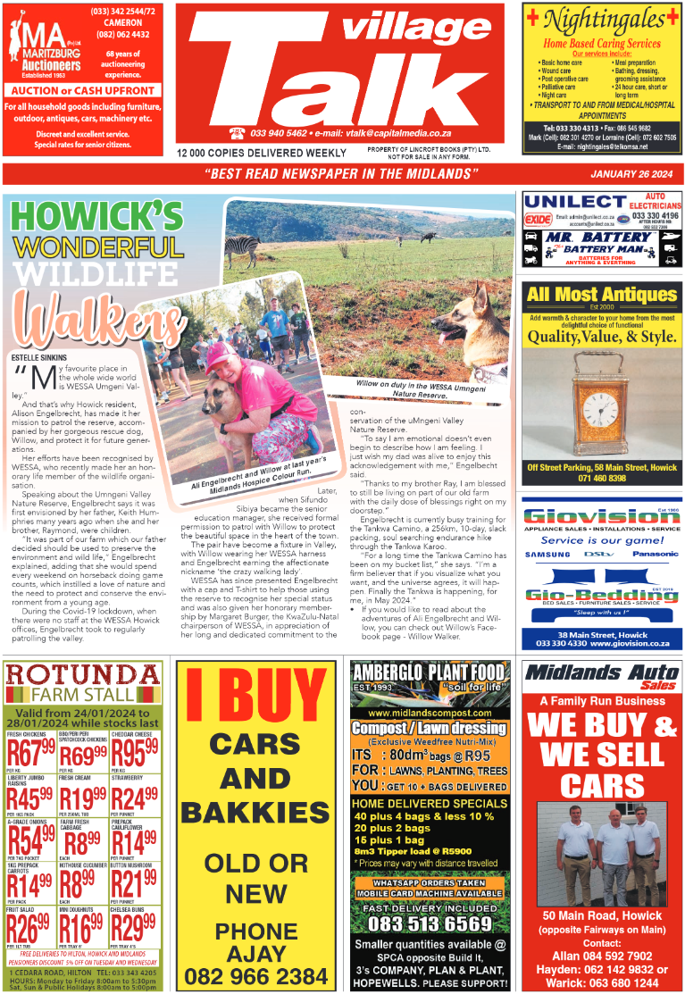 Village Talk 26.01.2024 page 1