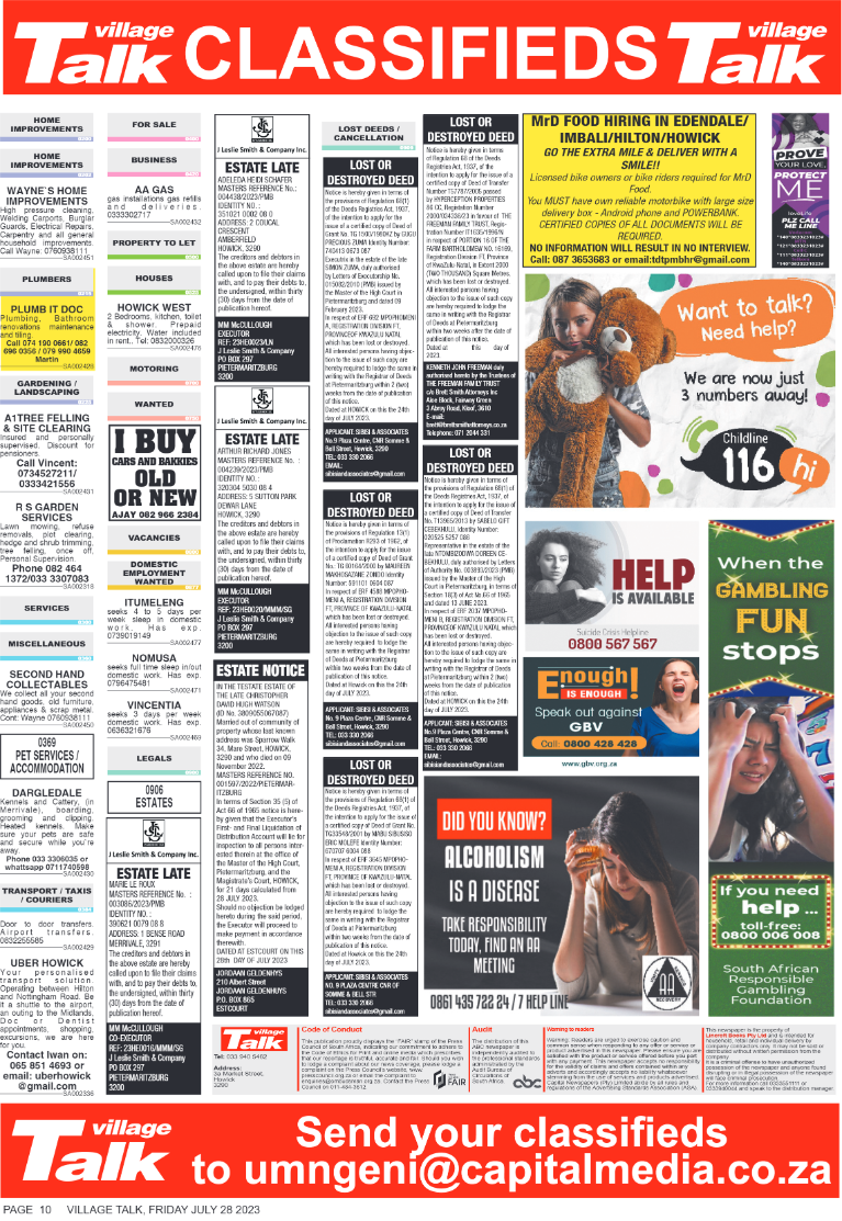 Village Talk 28.07.2023 page 10