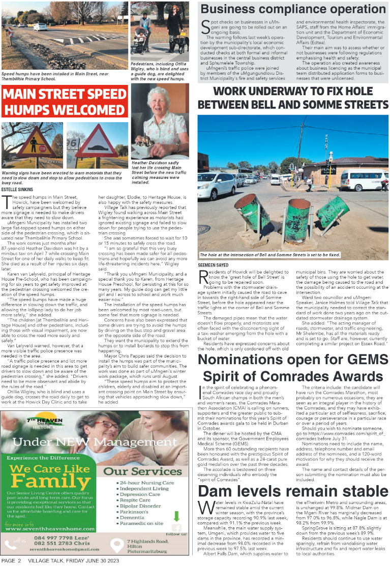 Village Talk 30.06.2023 page 2