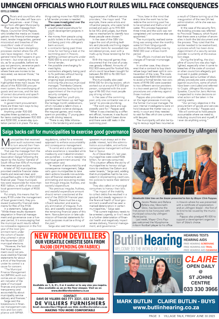 Village Talk 30.06.2023 page 3