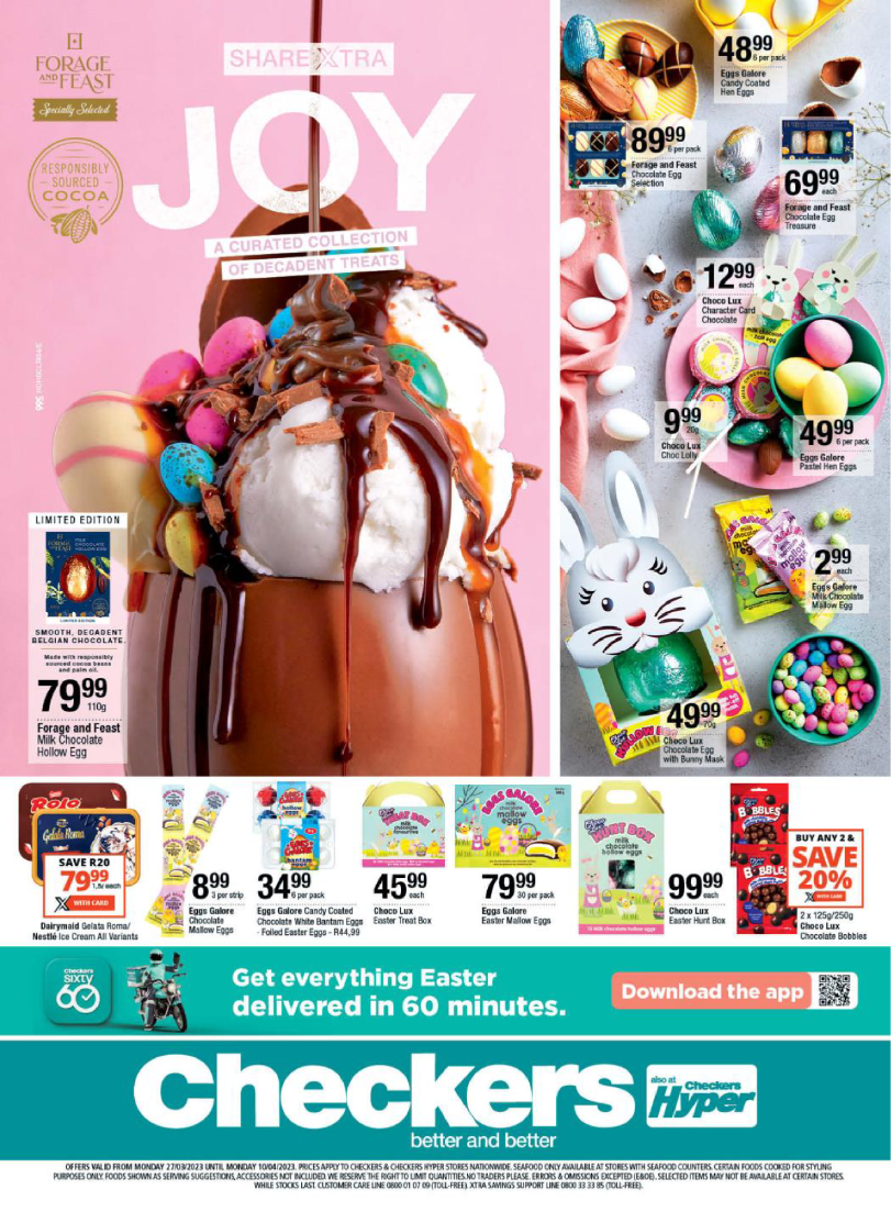 Checkers Easter Freshness 27 March – 10 April page 12