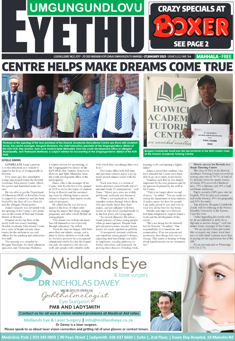 uMgungundlovu Eyethu 27.01.2023 page 1